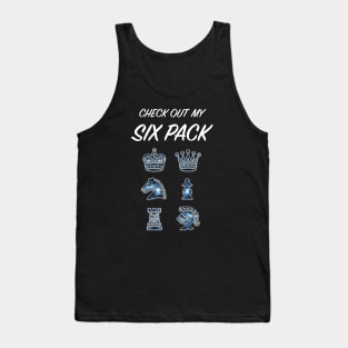 Chess Queen's Gambit - Check Out My Six Pack Chess Gift Tank Top